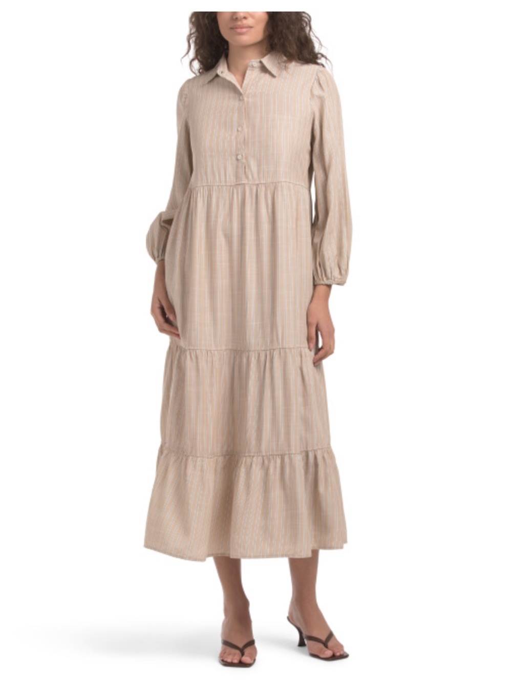 Max Studio 3/4 Sleeve Collared Dress Size Small